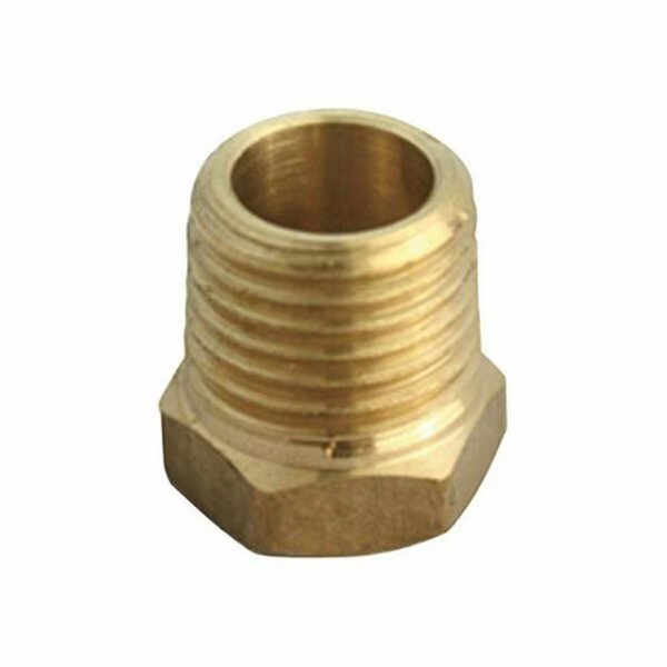 1 in. Compression MPT x 0.5 in. FPT Yellow Brass Lead Free Hex Bushing, Swivel, Mfr#: SW152733